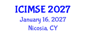 International Conference on Information Management Systems Engineering (ICIMSE) January 16, 2027 - Nicosia, Cyprus