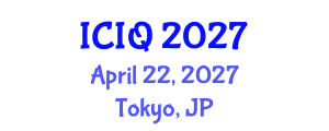 International Conference on Information Quality (ICIQ) April 22, 2027 - Tokyo, Japan International Conference on Information Quality (ICIQ) April 22, 2027 - Tokyo, Japan
