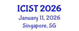 International Conference on Information Science and Technology (ICIST) January 11, 2026 - Singapore, Singapore
