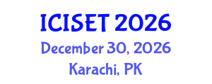International Conference on Information Science, Engineering and Technology (ICISET) December 30, 2026 - Karachi, Pakistan International Conference on Information Science, Engineering and Technology (ICISET) December 30, 2026 - Karachi, Pakistan