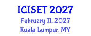 International Conference on Information Science, Engineering and Technology (ICISET) February 11, 2027 - Kuala Lumpur, Malaysia International Conference on Information Science, Engineering and Technology (ICISET) February 11, 2027 - Kuala Lumpur, Malaysia