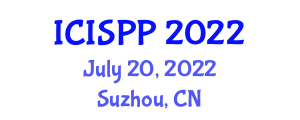 International Conference on Information Security and Privacy Protection (ICISPP) July 20, 2022 - Suzhou, China