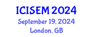 International Conference on Information Systems Engineering and Management (ICISEM) September 19, 2024 - London, United Kingdom