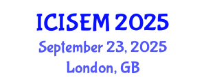 International Conference on Information Systems Engineering and Management (ICISEM) September 23, 2025 - London, United Kingdom