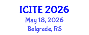 International Conference on Information Technology and Engineering (ICITE) May 18, 2026 - Belgrade, Serbia International Conference on Information Technology and Engineering (ICITE) May 18, 2026 - Belgrade, Serbia