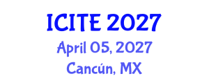 International Conference on Information Technology and Engineering (ICITE) April 05, 2027 - Cancún, Mexico International Conference on Information Technology and Engineering (ICITE) April 05, 2027 - Cancún, Mexico