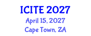 International Conference on Information Technology and Engineering (ICITE) April 15, 2027 - Cape Town, South Africa International Conference on Information Technology and Engineering (ICITE) April 15, 2027 - Cape Town, South Africa