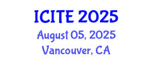 International Conference on Information Technology in Education (ICITE) August 05, 2025 - Vancouver, Canada