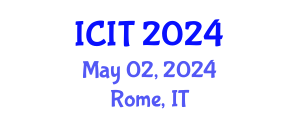 International Conference on Information Theory (ICIT) May 02, 2024 - Rome, Italy