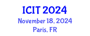 International Conference on Information Theory (ICIT) November 18, 2024 - Paris, France