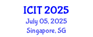 International Conference on Information Theory (ICIT) July 05, 2025 - Singapore, Singapore
