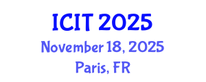 International Conference on Information Theory (ICIT) November 18, 2025 - Paris, France