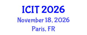 International Conference on Information Theory (ICIT) November 18, 2026 - Paris, France