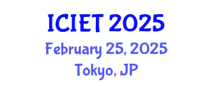 International Conference on Innovation and Educational Transformation (ICIET) February 25, 2025 - Tokyo, Japan