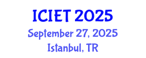 International Conference on Innovation and Educational Transformation (ICIET) September 27, 2025 - Istanbul, Turkey