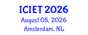 International Conference on Innovation and Educational Transformation (ICIET) August 05, 2026 - Amsterdam, Netherlands