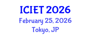 International Conference on Innovation and Educational Transformation (ICIET) February 25, 2026 - Tokyo, Japan