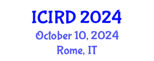 International Conference on Innovation and Regional Development (ICIRD) October 10, 2024 - Rome, Italy
