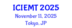 International Conference on Innovation, Engineering Management and Technology (ICIEMT) November 11, 2025 - Tokyo, Japan