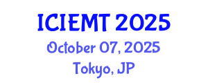 International Conference on Innovation, Engineering Management and Technology (ICIEMT) October 07, 2025 - Tokyo, Japan