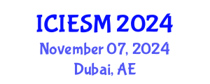 International Conference on Innovation, Entrepreneurship and Strategic Management (ICIESM) November 07, 2024 - Dubai, United Arab Emirates