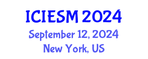 International Conference on Innovation, Entrepreneurship and Strategic Management (ICIESM) September 12, 2024 - New York, United States