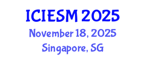 International Conference on Innovation, Entrepreneurship and Strategic Management (ICIESM) November 18, 2025 - Singapore, Singapore