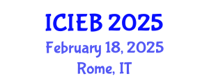 International Conference on Innovation in Economics and Business (ICIEB) February 18, 2025 - Rome, Italy
