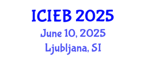 International Conference on Innovation in Economics and Business (ICIEB) June 10, 2025 - Ljubljana, Slovenia