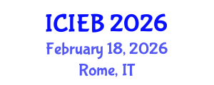 International Conference on Innovation in Economics and Business (ICIEB) February 18, 2026 - Rome, Italy