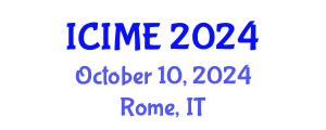 International Conference on Innovation, Management and Economics (ICIME) October 10, 2024 - Rome, Italy