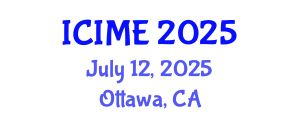 International Conference on Innovation, Management and Economics (ICIME) July 12, 2025 - Ottawa, Canada