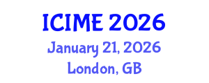 International Conference on Innovation, Management and Economics (ICIME) January 21, 2026 - London, United Kingdom