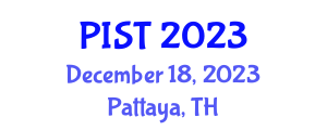 International Conference on Innovations in Science & Technology (PIST) December 18, 2023 - Pattaya, Thailand International Conference on Innovations in Science & Technology (PIST) December 18, 2023 - Pattaya, Thailand