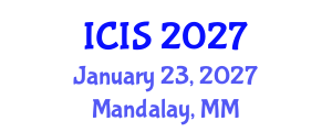 International Conference on Insect Science (ICIS) January 23, 2027 - Mandalay, Myanmar International Conference on Insect Science (ICIS) January 23, 2027 - Mandalay, Myanmar