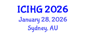 International Conference on Integrated and Human Geography (ICIHG) January 28, 2026 - Sydney, Australia
