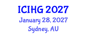 International Conference on Integrated and Human Geography (ICIHG) January 28, 2027 - Sydney, Australia International Conference on Integrated and Human Geography (ICIHG) January 28, 2027 - Sydney, Australia