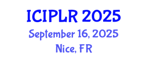 International Conference on Intellectual Property Law and Regulations (ICIPLR) September 16, 2025 - Nice, France