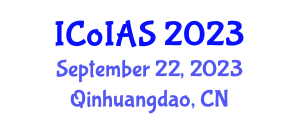 International Conference on Intelligent Autonomous Systems (ICoIAS) September 22, 2023 - Qinhuangdao, China