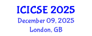 International Conference on Intelligent Control Systems Engineering (ICICSE) December 09, 2025 - London, United Kingdom
