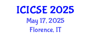International Conference on Intelligent Control Systems Engineering (ICICSE) May 17, 2025 - Florence, Italy