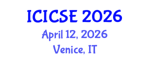 International Conference on Intelligent Control Systems Engineering (ICICSE) April 12, 2026 - Venice, Italy