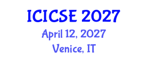 International Conference on Intelligent Control Systems Engineering (ICICSE) April 12, 2027 - Venice, Italy International Conference on Intelligent Control Systems Engineering (ICICSE) April 12, 2027 - Venice, Italy