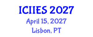 International Conference on Intelligent Information and Engineering Systems (ICIIES) April 15, 2027 - Lisbon, Portugal International Conference on Intelligent Information and Engineering Systems (ICIIES) April 15, 2027 - Lisbon, Portugal
