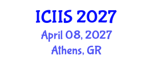 International Conference on Intelligent Information Systems (ICIIS) April 08, 2027 - Athens, Greece International Conference on Intelligent Information Systems (ICIIS) April 08, 2027 - Athens, Greece
