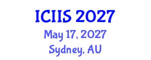 International Conference on Intelligent Information Systems (ICIIS) May 17, 2027 - Sydney, Australia International Conference on Intelligent Information Systems (ICIIS) May 17, 2027 - Sydney, Australia