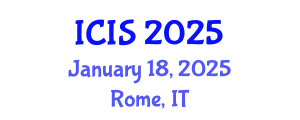 International Conference on Intelligent Systems (ICIS) January 18, 2025 - Rome, Italy