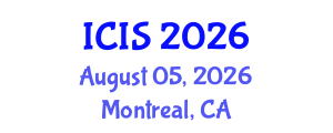 International Conference on Intelligent Systems (ICIS) August 05, 2026 - Montreal, Canada