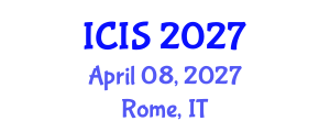 International Conference on Intelligent Systems (ICIS) April 08, 2027 - Rome, Italy