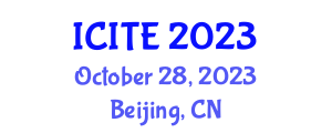 International Conference on Intelligent Transportation Engineering (ICITE) October 28, 2023 - Beijing, China International Conference on Intelligent Transportation Engineering (ICITE) October 28, 2023 - Beijing, China